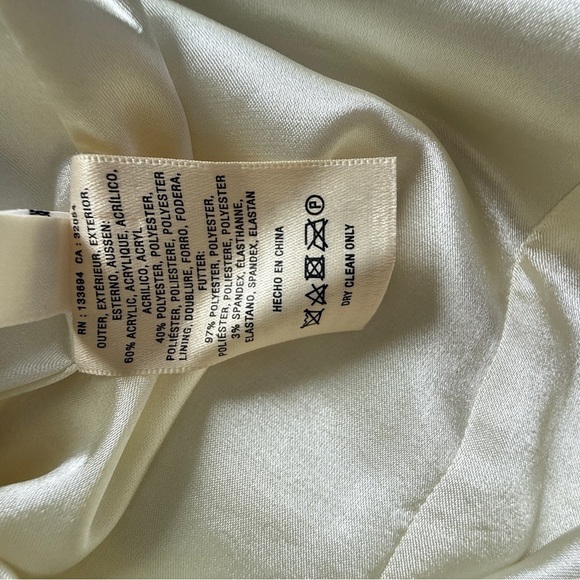 Paper Crown Anthropologie Ivory Sheath Dress Size 6 Excellent Condition - Picture 14 of 15